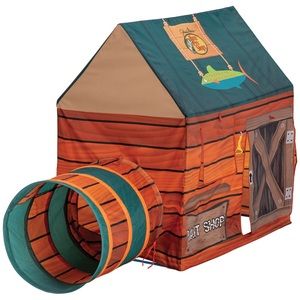 Kids Bass Pro Shops Bait Shop Indoor Play Tent & Tunnel Set